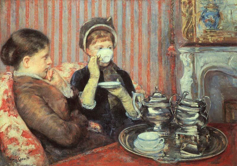 Mary Cassatt Tea by Mary Cassatt oil painting picture